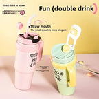800ML Double Wall Metal Tumbler, Hot and Cold Stainless Steel Vacuum Mug KAAYU WORLD
