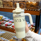 Premium 550ml Double Wall Insulated Travel Mug Cute Outdoor Coffee Cup with Handgrip KAAYU WORLD