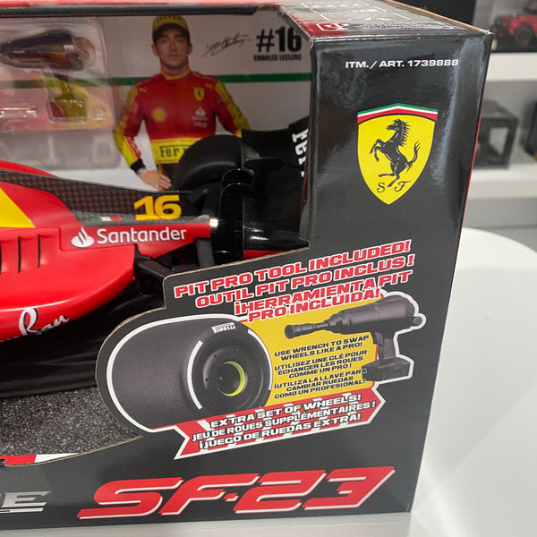 Ferrari SF23 F1 RC Car Charles LeClerc No.16 Scale 1:10 KAAYU WORLD