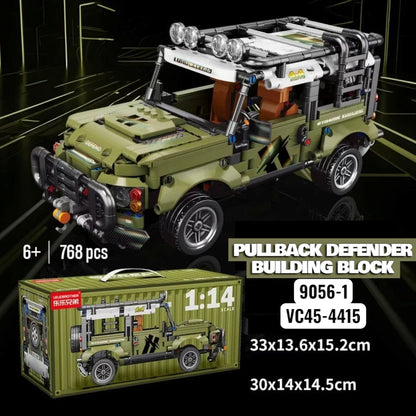 1:14 Technic Land Rover Defender Off Road 4x4 Car, Collectible Model, Advanced Building Set