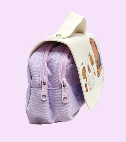 KAWAII Capybara Pencil Pouch, Pencil Case Cute Stationery Bag
