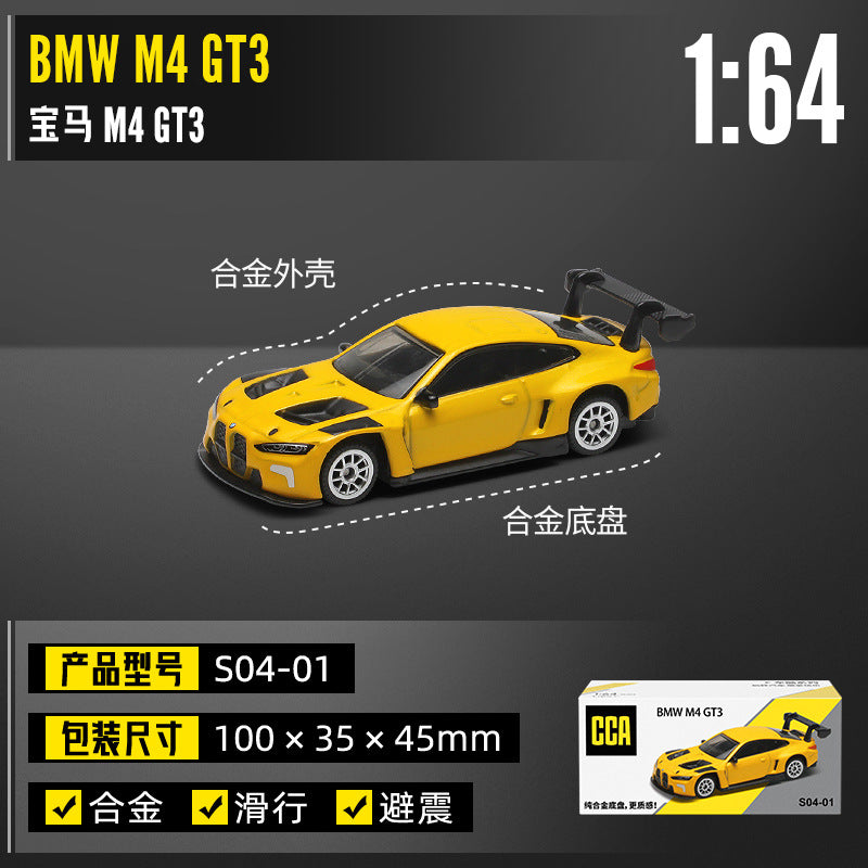 BMW M4 GT3 DieCast Metal Car of CCA Scale 1:64 KAAYU WORLD