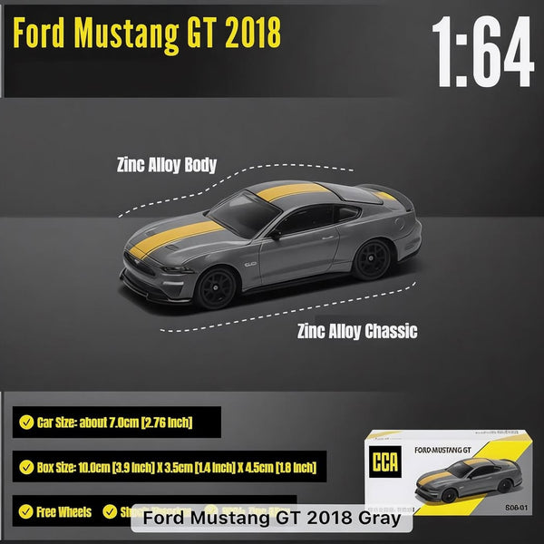 FORD MUSTANG GT DieCast Metal Car of CCA Scale 1:64 KAAYU WORLD