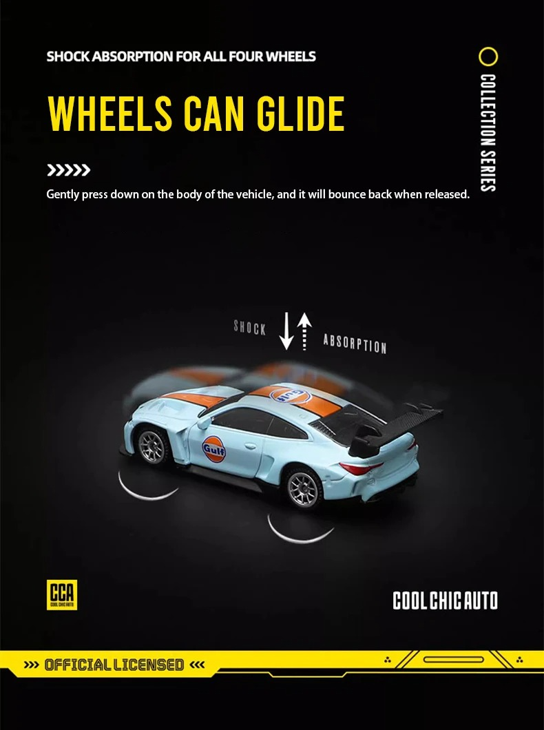 PORSCHE 918 GULF DieCast Metal Car of CCA Scale 1:64 (Premium Display Box) KAAYU WORLD