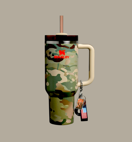 Stanley Premium Post  QUENCHER 40 OZ Vacuum Steel MILITARY Tumbler