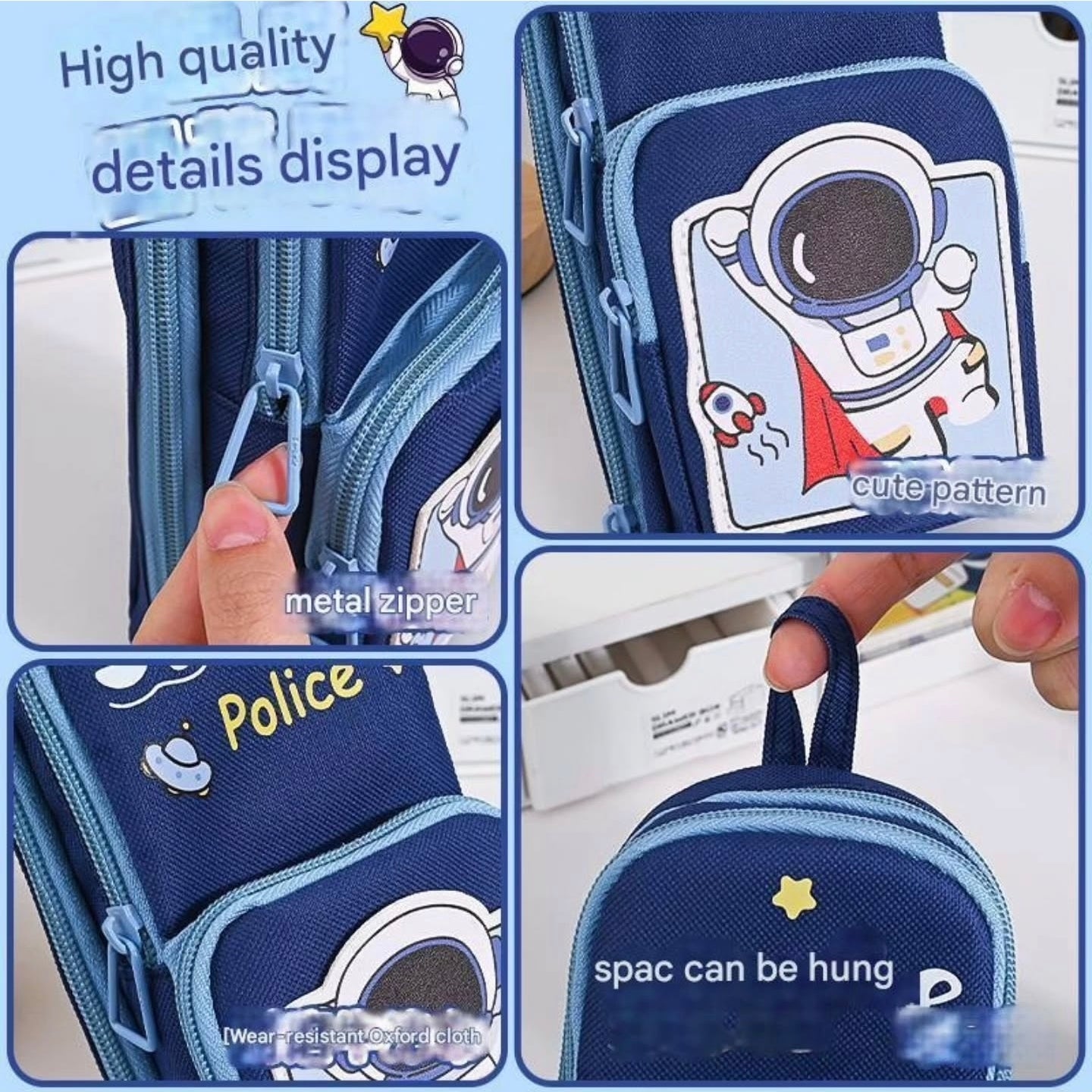 KAWAII Premium Double Layer Kuromi Theme Large Capacity Pencil Zipper Pouch Bag Compass School Kids