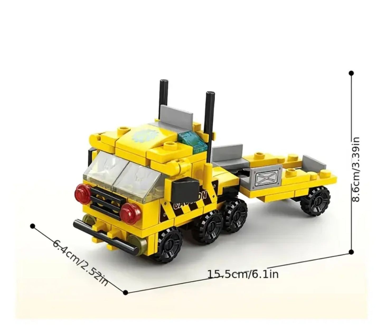 6-in-1 City Creator Vehicle Mini Building Blocks Set with Bulldozer/Helicopter/Truck Models DIY Toy Gift for Kids
