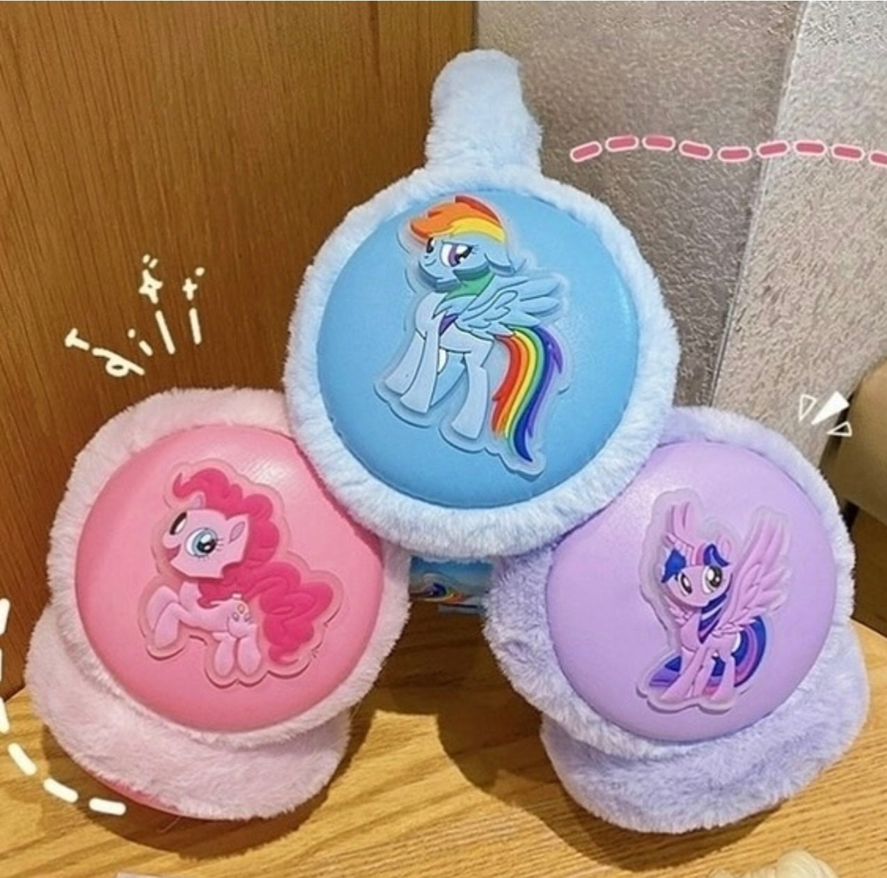 Unicorn Fluffy Ear Muffs Warmer For Kids With Light KAAYU WORLD