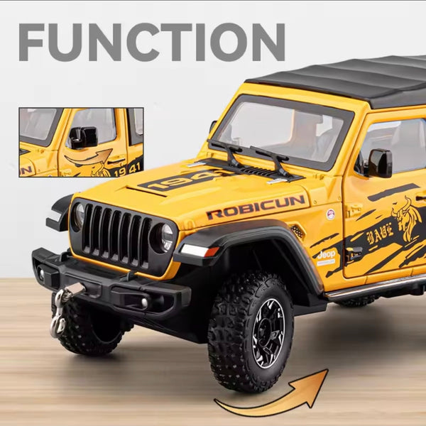 JEEP Wrangler Rubicon 1941 (Removable Roof) Metal Car - Scale 1:24 My Store