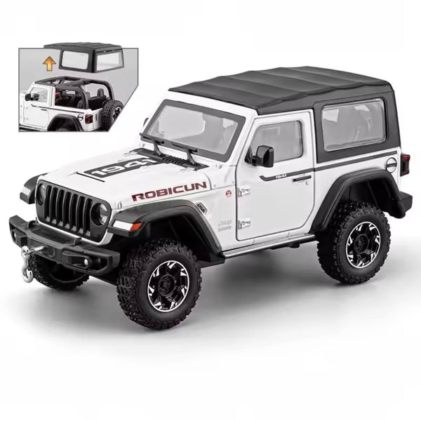 JEEP Wrangler Rubicon 1941 (Removable Roof) Metal Car - Scale 1:24 My Store