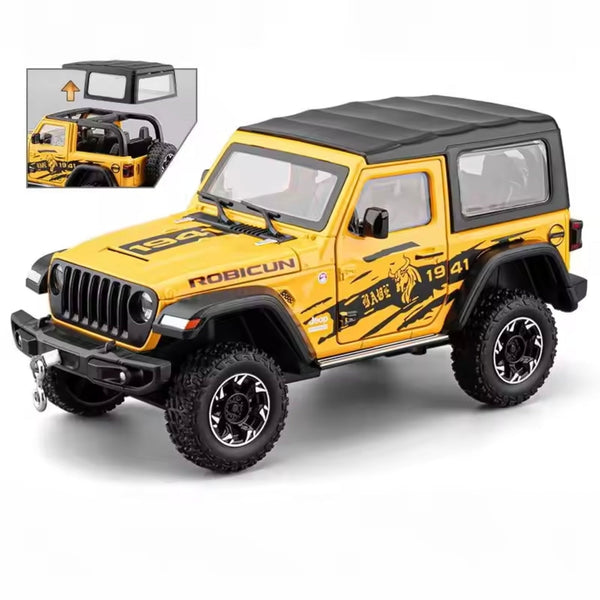 JEEP Wrangler Rubicon 1941 (Removable Roof) Metal Car - Scale 1:24 My Store
