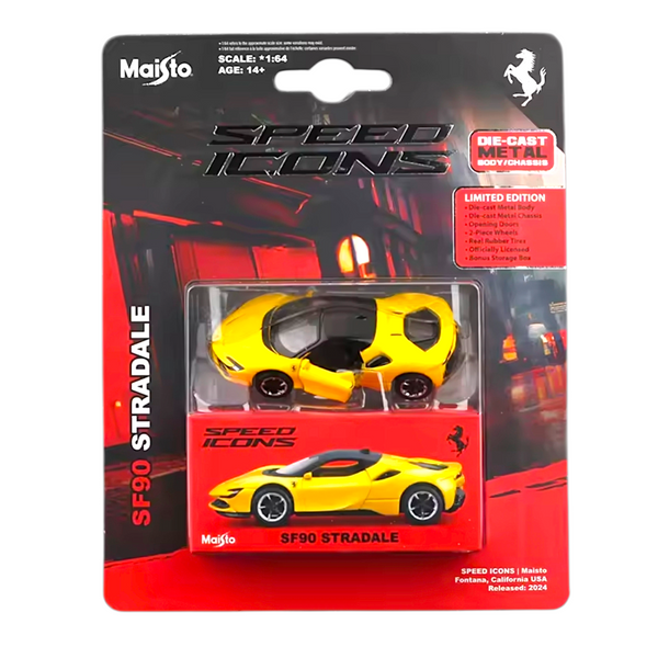 Bburago Ferrari SF90 Stradale Openable Parts Model Scale - 1:64 (BLISTER) KAAYU WORLD