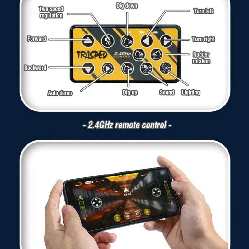EXCAVATOR MINI With APP & Remote Controlled Scale 1:64 KAAYU WORLD