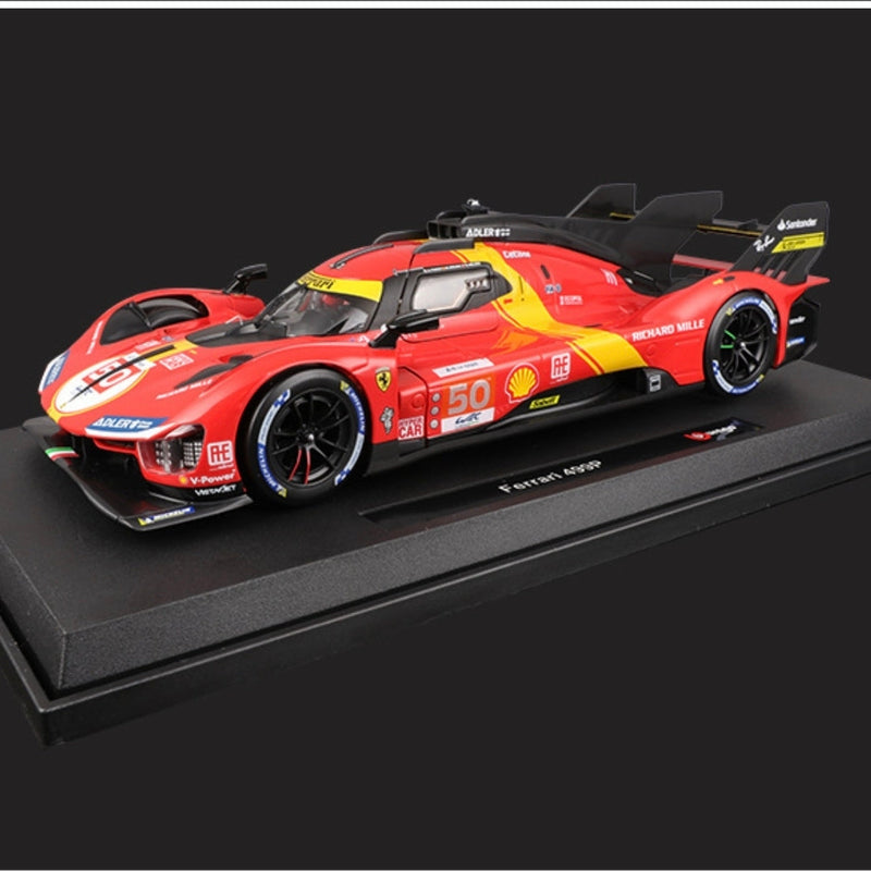 Bburago Ferrari Deluxe 499P 2023 #51 Victory of Le Mans -1:18 KAAYU WORLD