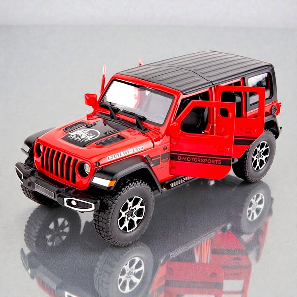 Wrangler Rubicon Sound and Light Metal Pullback Car 1:24