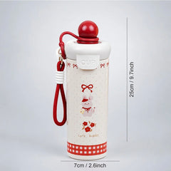 Cute Stainless Steel Water Bottle for Kids & Adults, 650ml