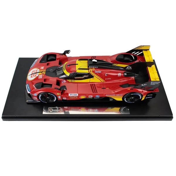 Bburago Ferrari Deluxe 499P 2023 #51 Victory of Le Mans -1:18 KAAYU WORLD