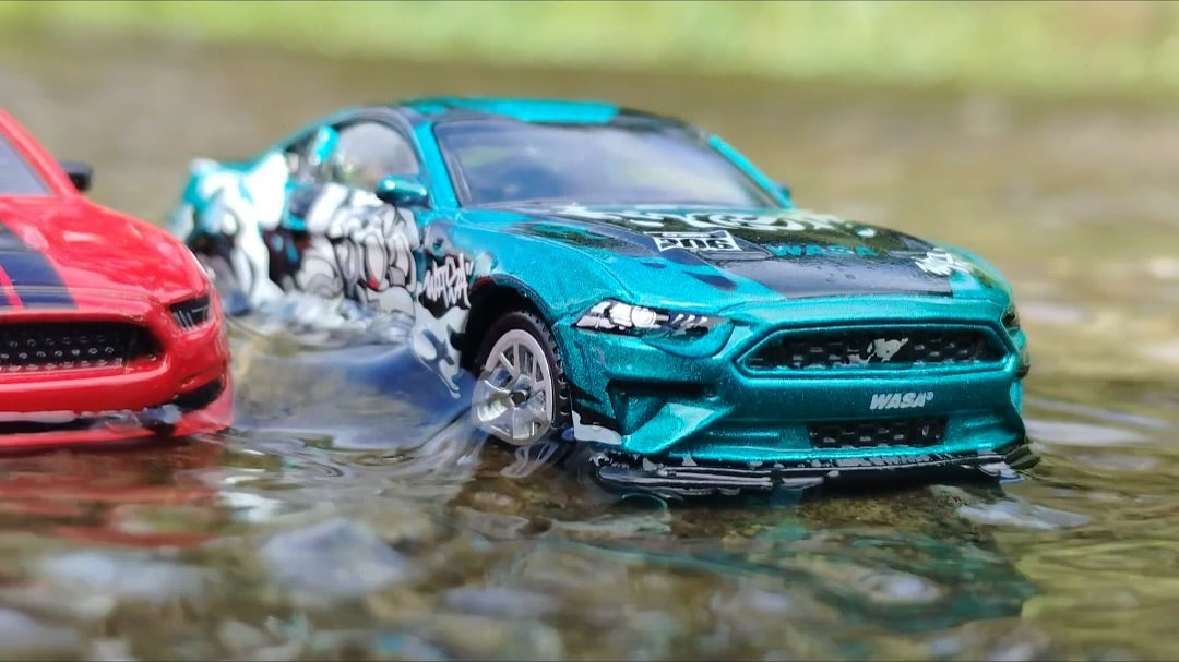 Ford Mustang 2018 GT WASA DieCast Metal Car of CCA Scale 1:64 (Premium Display Box) (Copy) KAAYU WORLD
