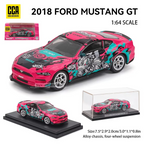 Ford Mustang 2018 GT WASA PINK DieCast Metal Car of CCA Scale 1:64 (Premium Display Box) KAAYU WORLD