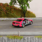 Ford Mustang 2018 GT WASA PINK DieCast Metal Car of CCA Scale 1:64 (Premium Display Box) KAAYU WORLD