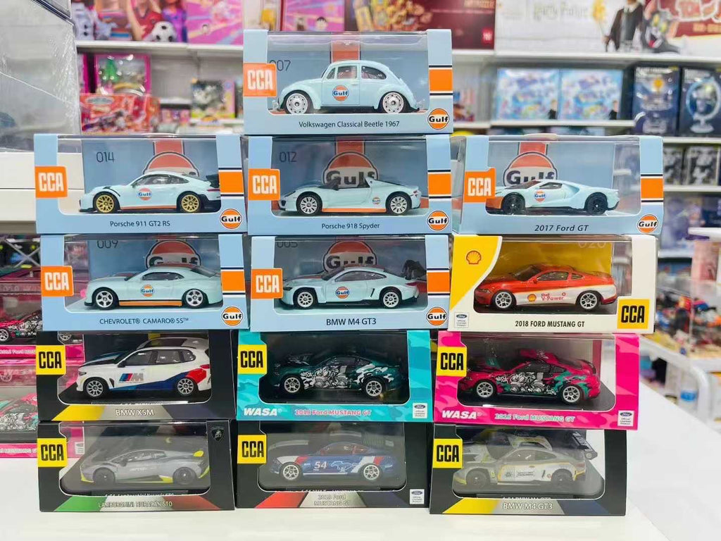 Ford Mustang 2018 GT WASA PINK DieCast Metal Car of CCA Scale 1:64 (Premium Display Box) KAAYU WORLD