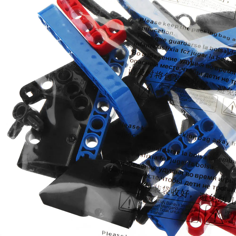 Red Racer 158 Pcs Technic Building Block Construction Pullback Car Bricks Toys