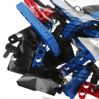 Red Racer 158 Pcs Technic Building Block Construction Pullback Car Bricks Toys