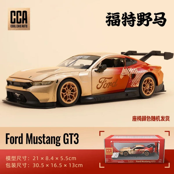 FORD MUSTANG GT3 RED HORSE EDITION 2026 DieCast Metal Car of CCA Scale 1:24