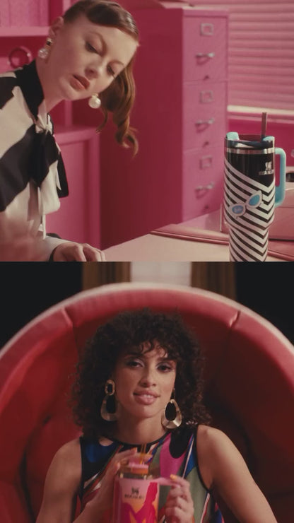 Stanley X Barbie Series 40 oz BLACK WHITE STRIPES