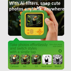 Kids AI Smart Voice Command Instant Digital Print Camera