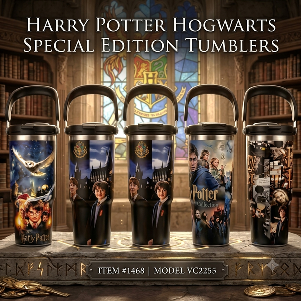 Hogwarts Stainless Steel Tumbler for Kids, 900ml