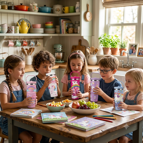 Unicorn Stainless Steel Tumbler for Kids, 900ml