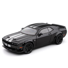 Dodge Challenger Hellcat Sound and Light Metal Pullback Car 1:24