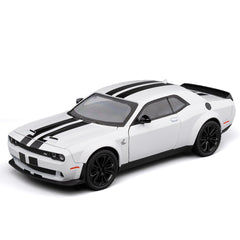 Dodge Challenger Hellcat Sound and Light Metal Pullback Car 1:24