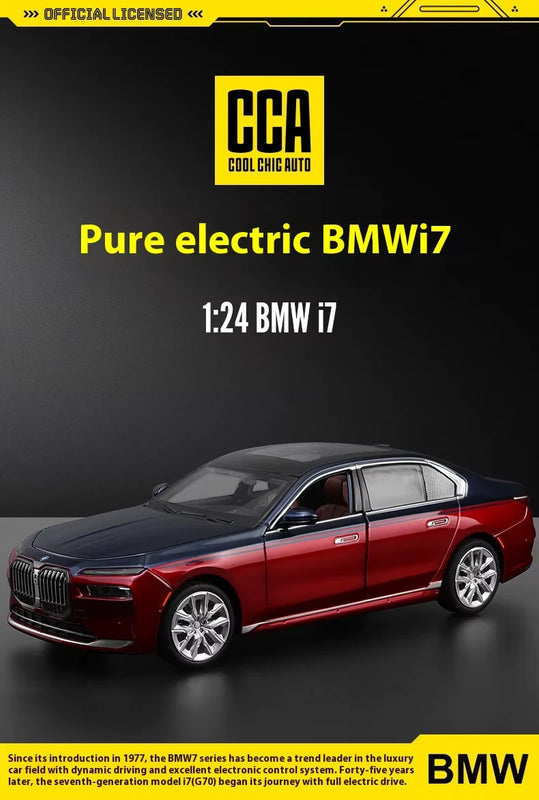 BMW I7 ELECTRIC DieCast Metal Car of CCA Scale 1:24