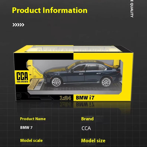 BMW I7 ELECTRIC DieCast Metal Car of CCA Scale 1:24