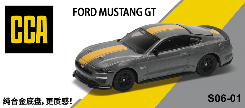 FORD MUSTANG GT DieCast Metal Car of CCA Scale 1:64 KAAYU WORLD