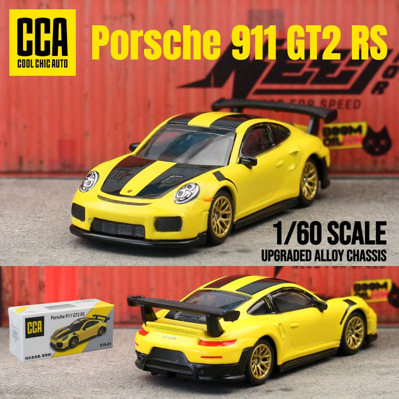 PORSCHE 911 GT2 RS DieCast Metal Car of CCA Scale 1:64 KAAYU WORLD