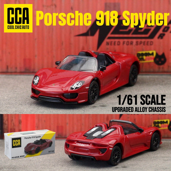 PORSCHE 918 SPYDER DieCast Metal Car of CCA Scale 1:64 KAAYU WORLD